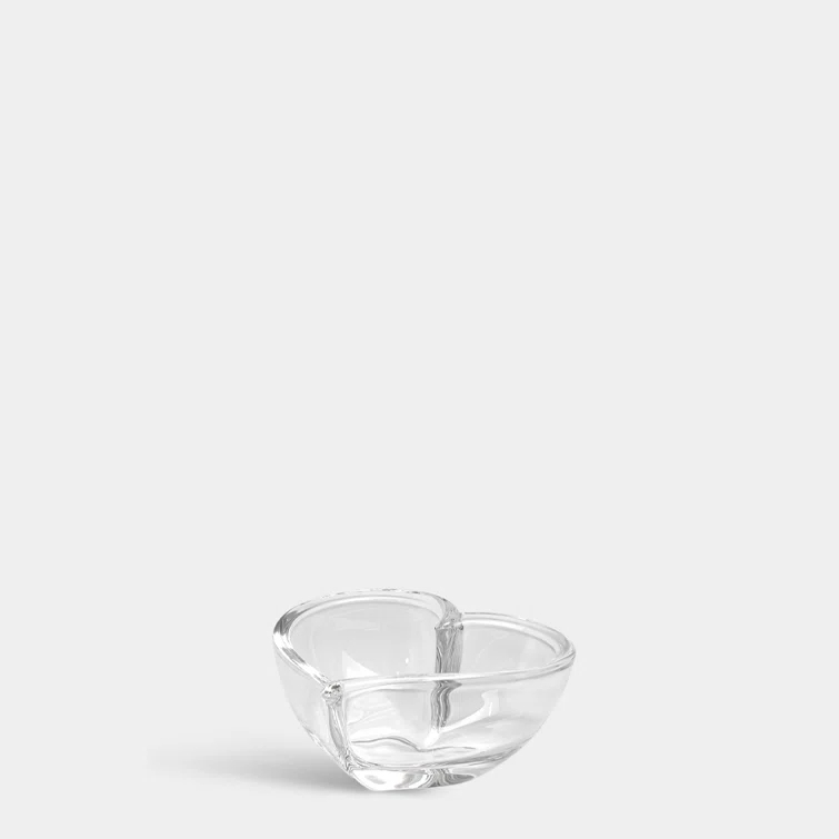 Heart 2.2'' H Crystal Tabletop Votive Holder with Candle Included