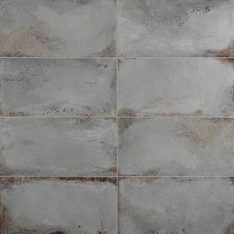 Large Format 12" x 24" Matte Cement Look Porcelain Wall & Floor Tile (11.62 Sq. Ft. / Case)