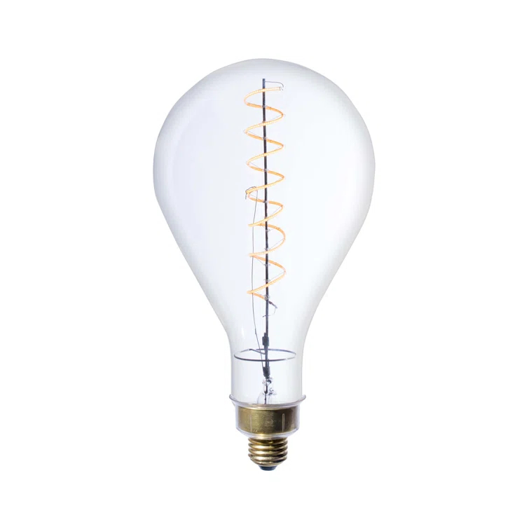 Bulbrite Industries 776300 Oversized PS52 Clear LED Edison Bulb, 60 Watt Equivalent, E26 Dimmable 2200K
