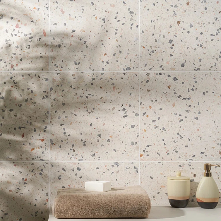 Durham 16.14 in. x 16.14 in. Polished Terrazzo Floor and Wall Tile (3.61 Sq. Ft. / Case)