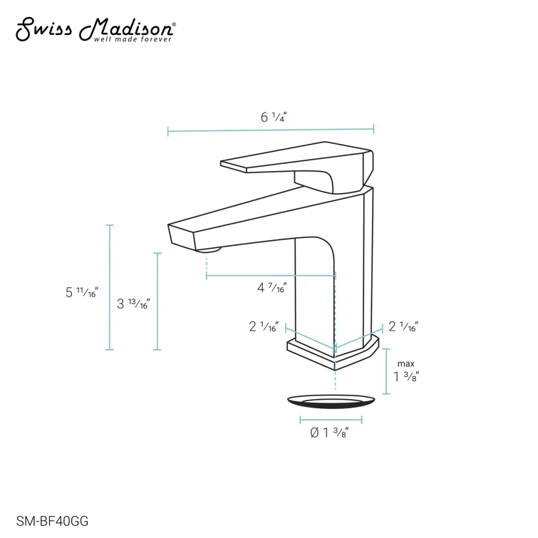 Voltaire Single Hole, Single-Handle, Bathroom Faucet