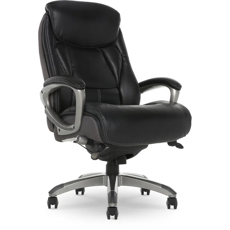 Serta Lautner Executive Office Chair, SmartLayers and ComfortCoils Technology, Adjustable Lumbar