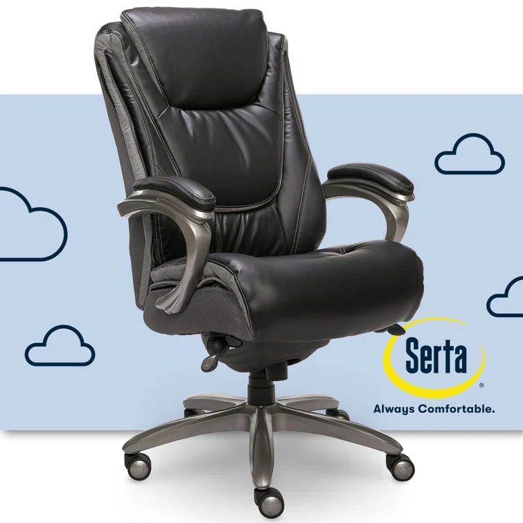 Serta Serta Baxter Big and Tall Smart Layers Executive Office Chair with Layered Body Pillows