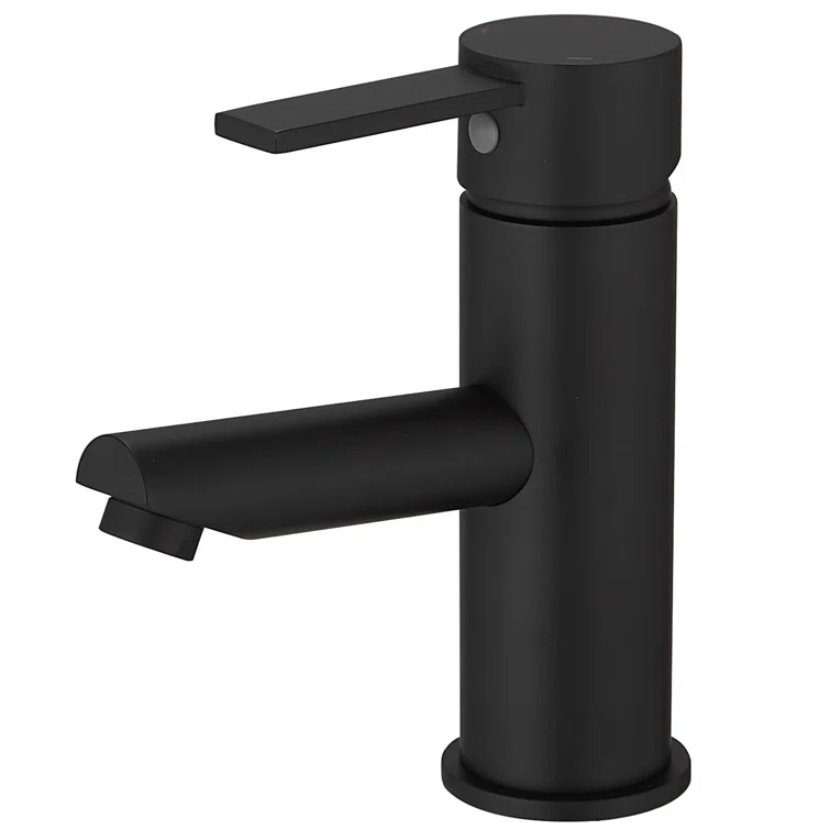 VIBRANTBATH A-96054-Black Single-Hole Single-handle Bathroom Faucet