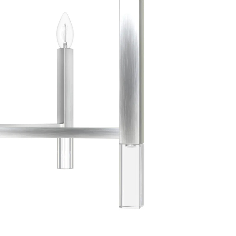 Sunjai 12 Light 3-Tier Sputnik Modern Linear Chandelier