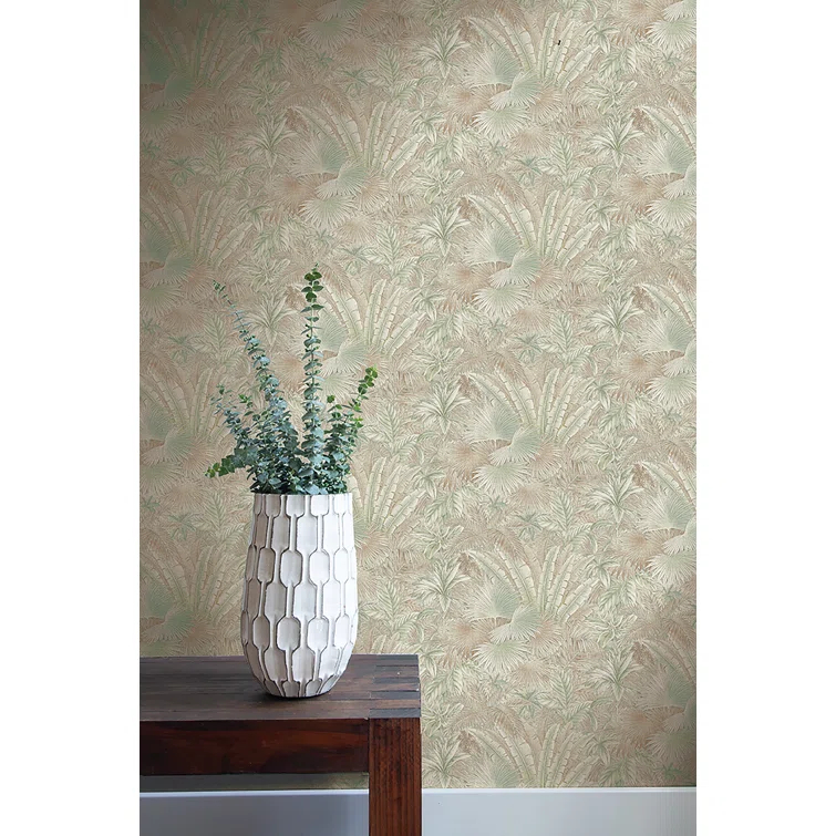 Tommy Bahama Bahamian Breeze Palm 18' L x 20.5" W Peel & Stick Wallpaper Roll