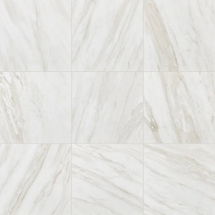 Perpetuo 12" x 12" Porcelain Marble Look Floor & Wall Tile