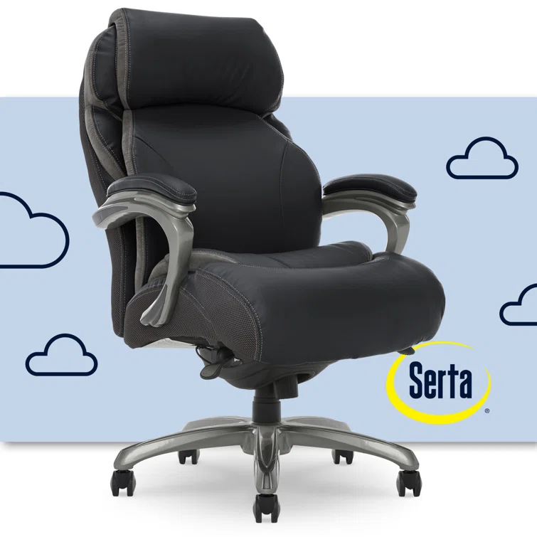 Serta Serta Jackson Big and Tall Executive Office Chair with AIR Technology and Smart Layers