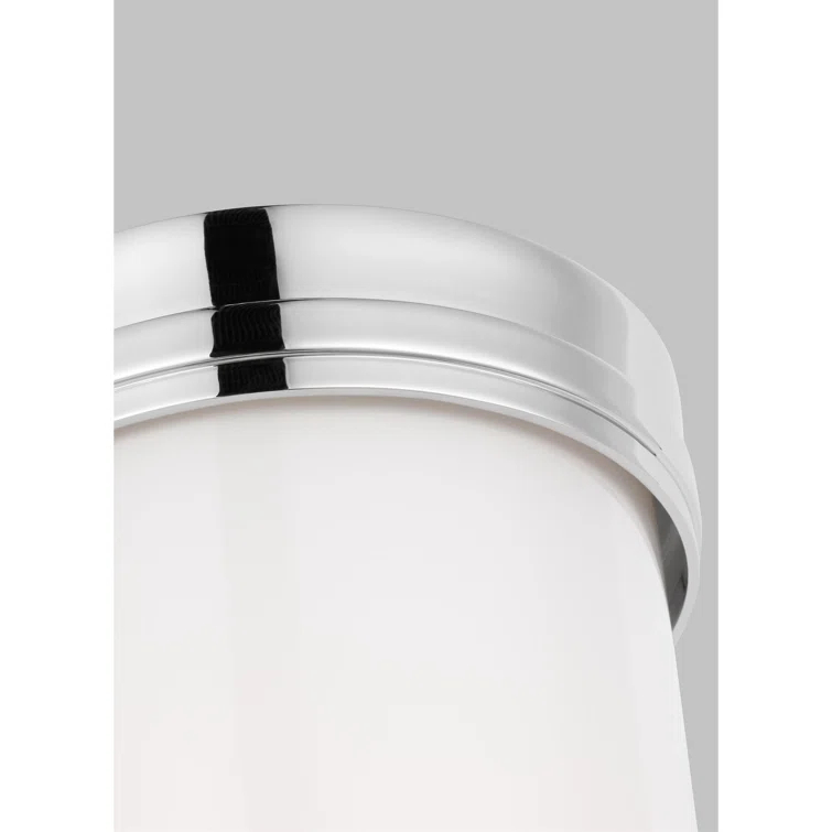 Ifran Contemporary Outdoor 12" Polished Nickel Bath Sconce