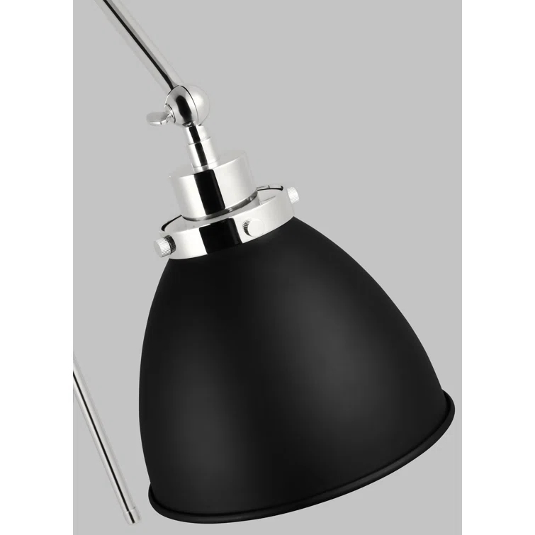 Icarus Single Light Steel Dimmable Armed Sconce