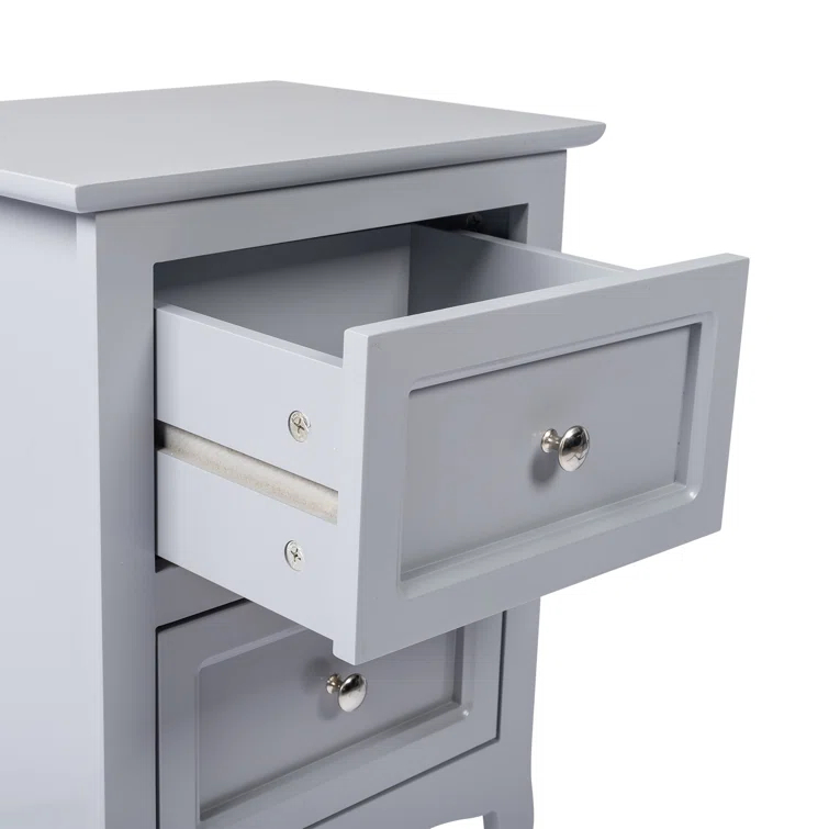 Authement 2 - Drawer Nightstand Storage Cabinet (Set of 2)