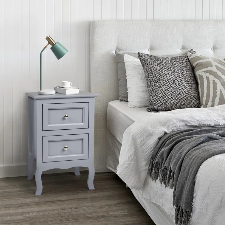 Authement 2 - Drawer Nightstand Storage Cabinet (Set of 2)