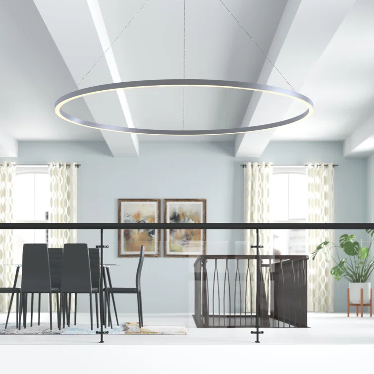 Tania 100-277V ETL Certified Integrated LED Height Adjustable Ring Chandelier