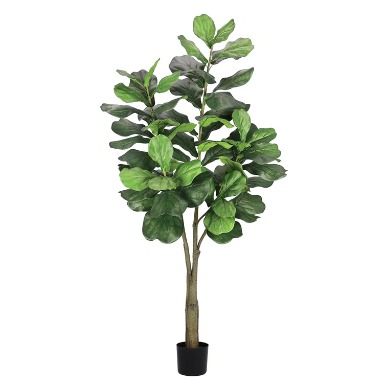 Faux Fiddle Leaf Fig Plant in Pot