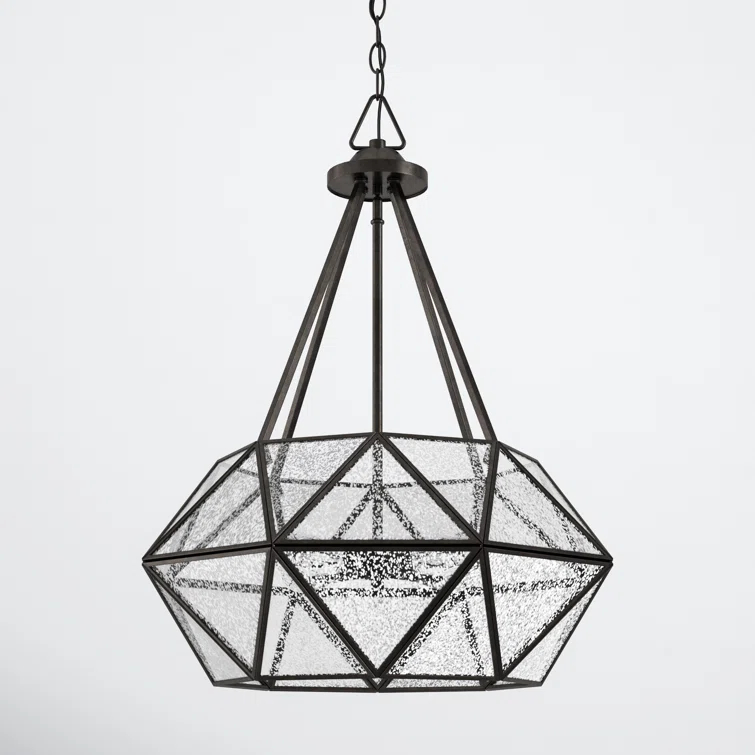 Sky 4 Light Metal Dimmable Geometric Chandelier