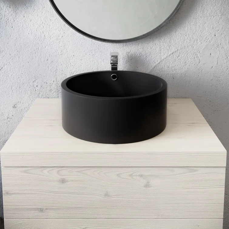 Monaco Round Ceramic Bathroom Vessel Sink
