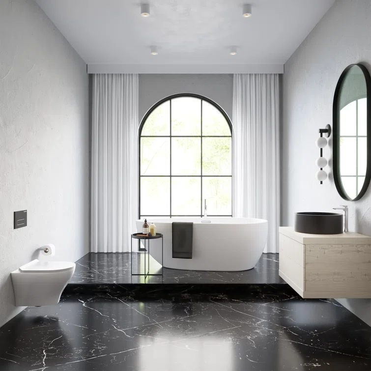 Monaco Round Ceramic Bathroom Vessel Sink