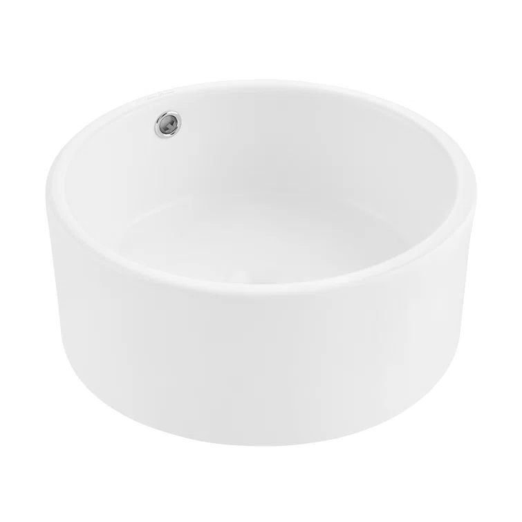 Monaco Round Ceramic Bathroom Vessel Sink