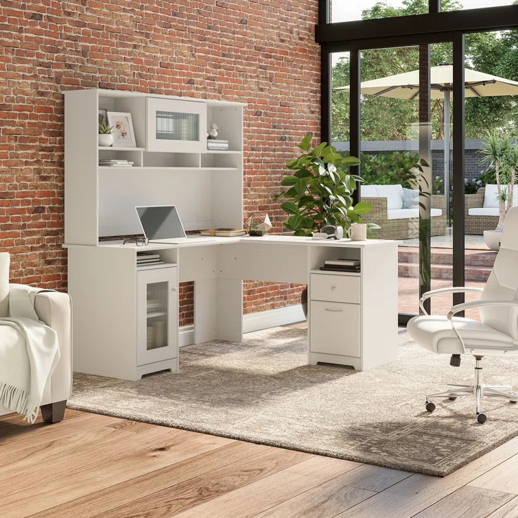 Shelonda L-Shaped Executive Desk