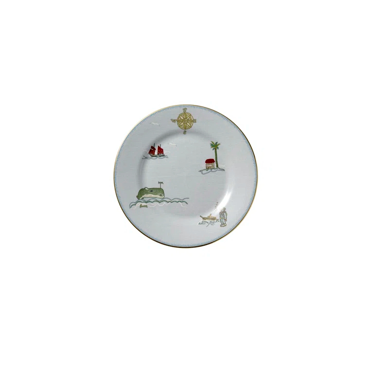 Kit Kemp Sailors Farewell Salad Plate 8.1"