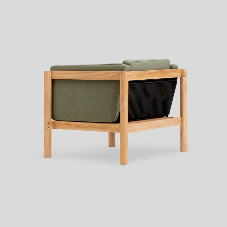 Haven Teak Outdoor Lounge Chair with Sunbrella® Cushion