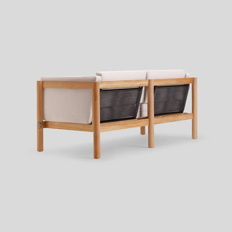 Haven Teak Outdoor Sofa with Sunbrella Cushions