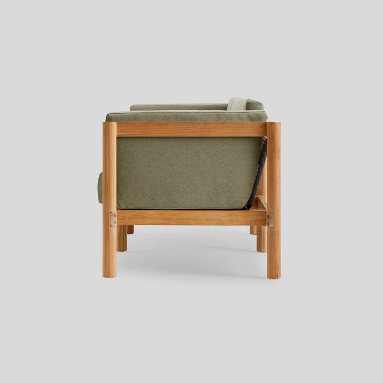 Haven Teak Outdoor Sofa with Sunbrella Cushions