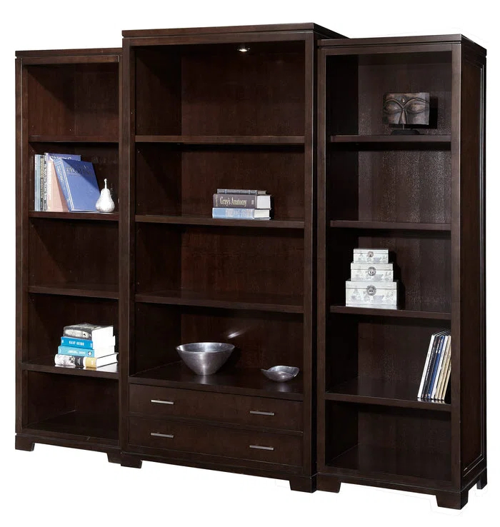 Hekman 79185 Narrow Bookcase (Left Or Right) 7-9185 Mocha