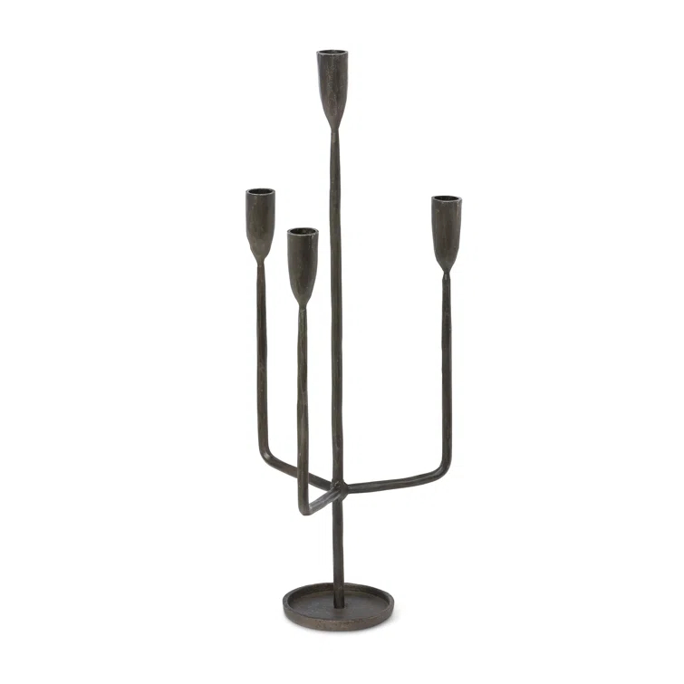 Park Hill Collection 23'' H Iron Tabletop Candelabra