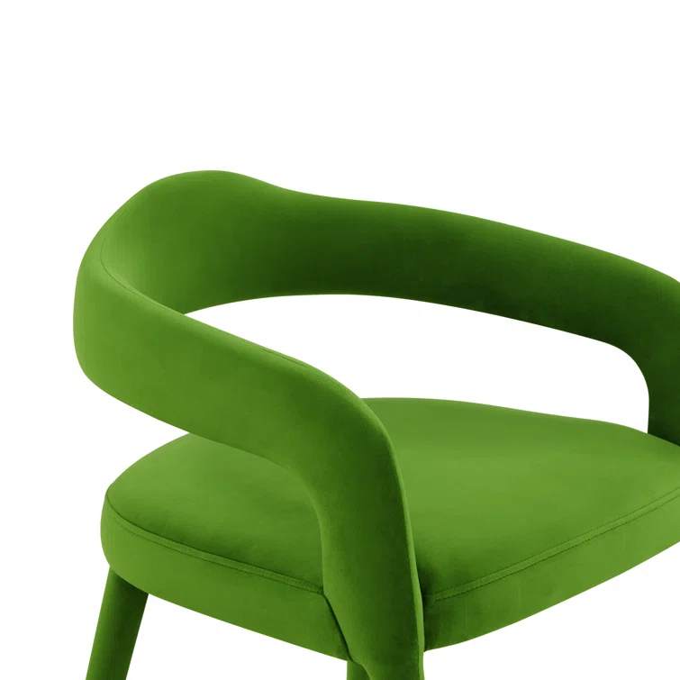 18.8'' H Velvet Upholstered Armchair