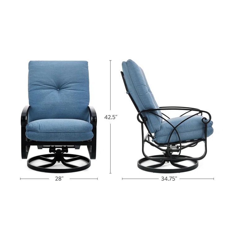 Palazzo Aluminum Outdoor Rocker Chair