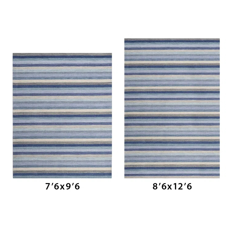 Jazzy Handmade Wool Blue/Indigo Rug