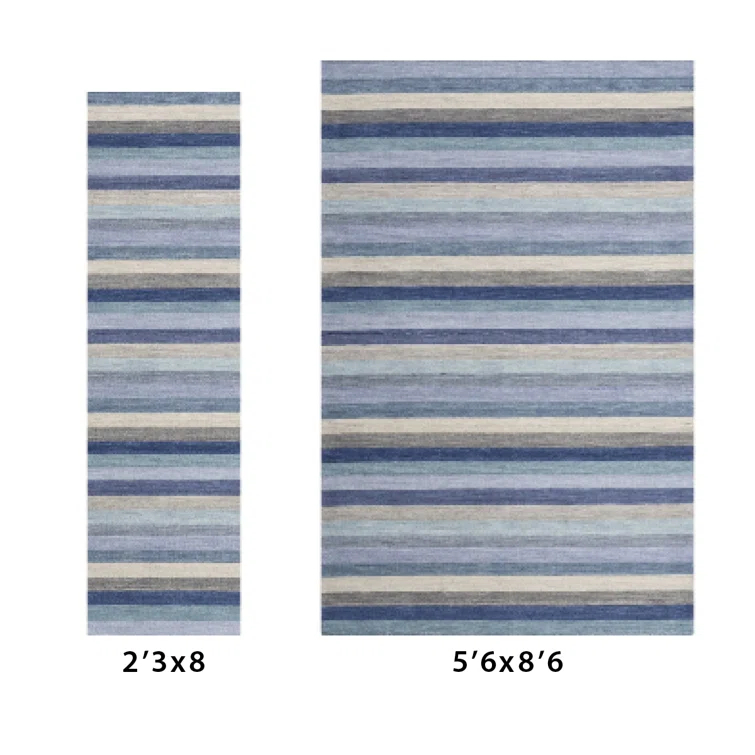 Jazzy Handmade Wool Blue/Indigo Rug