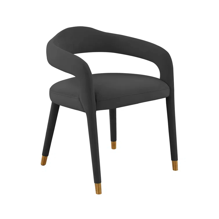 18.8'' H Velvet Upholstered Armchair