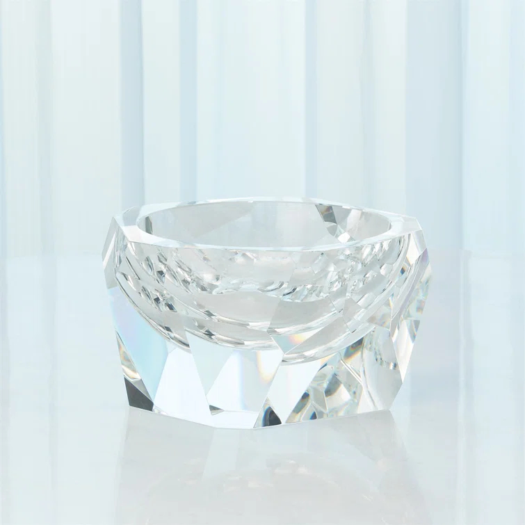 Multi Facet Crystal Bowl
