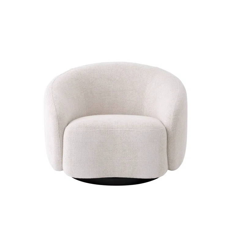 Eichholtz Amore Upholstered Swivel Barrel Chair