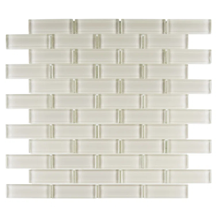 Enchant-Darling 1-in. x 3-in. Brick Joint Polished Glass Wall & Floor Mosaic Tile