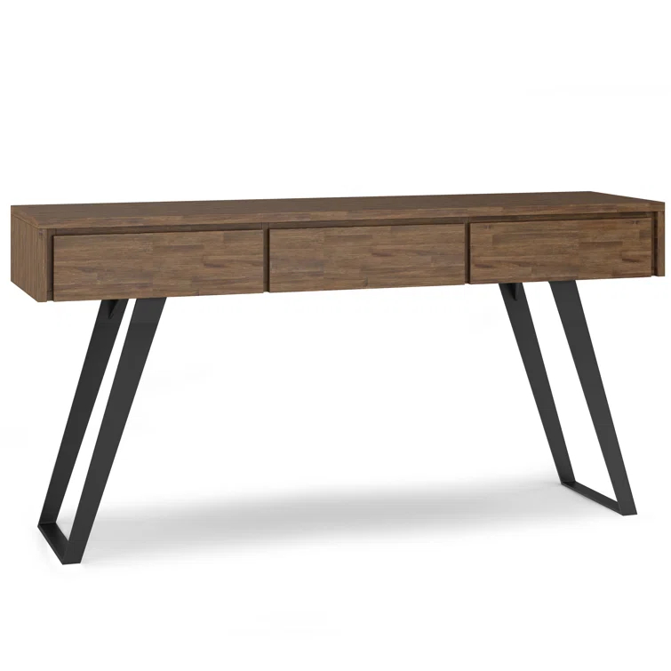Lowry 60'' Solid Wood Top Console Table