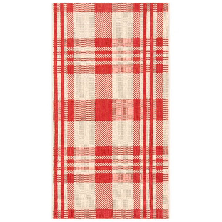 Courtyard Performance Plaid Rug