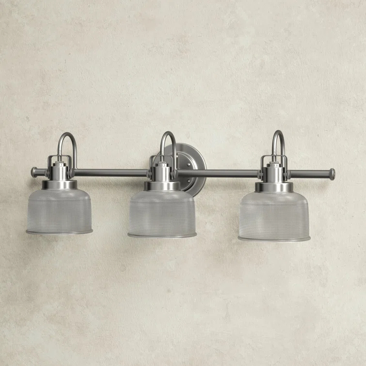 Rosser 3 Light Transparent Dimmable Vanity Light