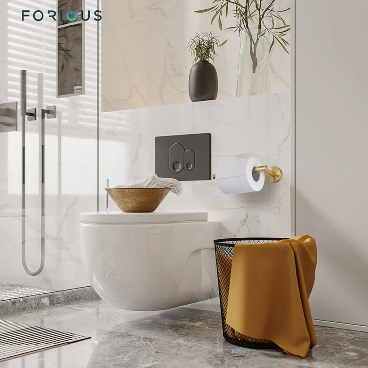 Celestine Two Post Wall Mount Toilet Paper Holder