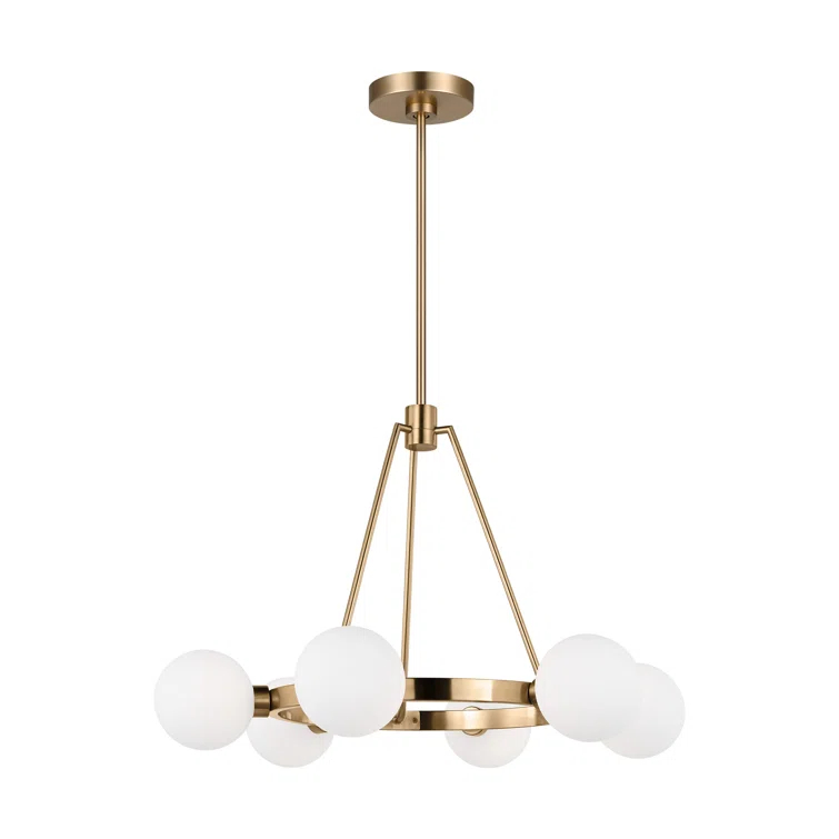 Helen 6 Light Metal Dimmable Chandelier