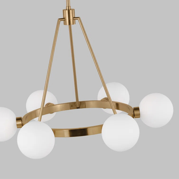 Helen 6 Light Metal Dimmable Chandelier