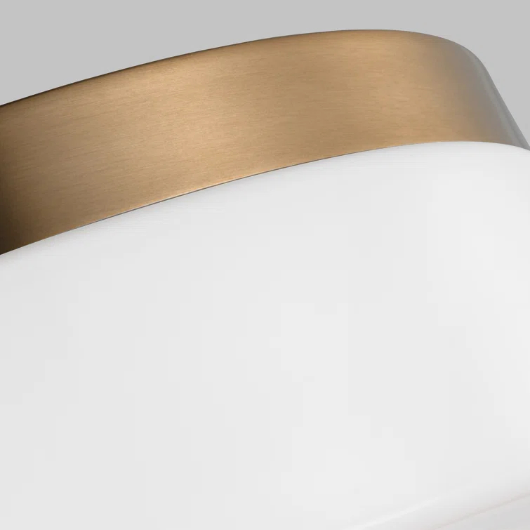 Helmes Single Light Glass LED Flush Mount