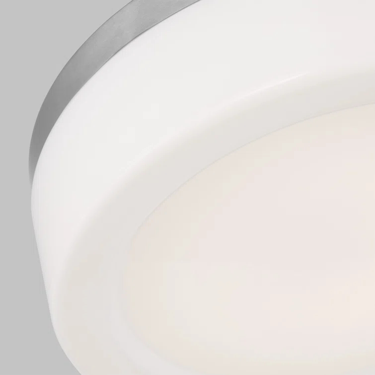 Helmes Single Light Glass LED Flush Mount