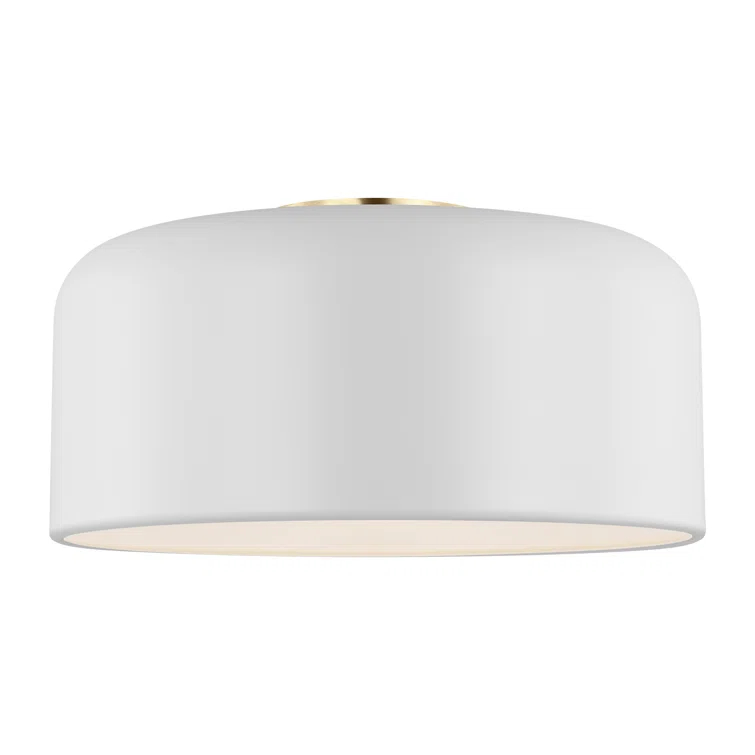 Olaf Flush Mount Light - White / 13.75"Dia