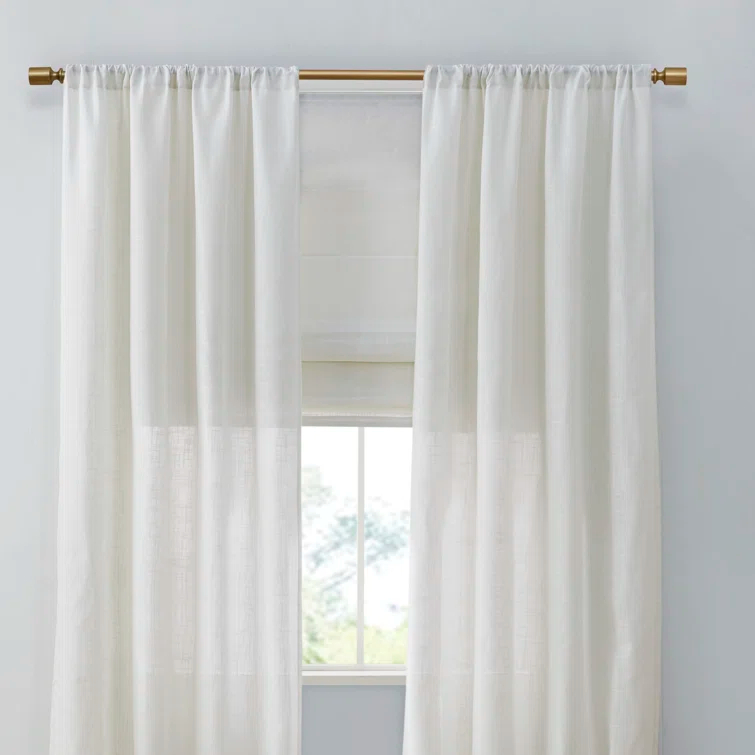 Kyler Linen Blend Light Filtering Roman Shade