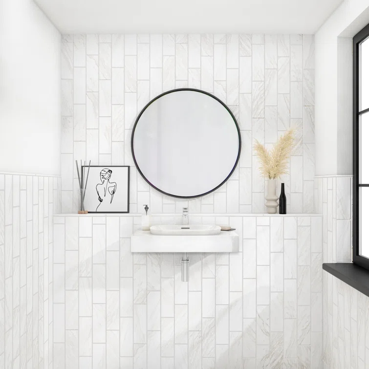 Daltile Perpetuo 1/2" X 12" Glazed Ceramic Wall Jolly in Satin (Sold by the piece)