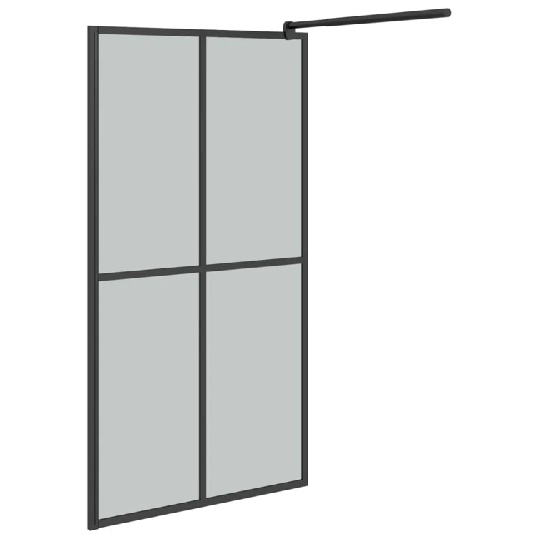 VidaXL Walk-in Shower Screen Door Cover Multi Sizes Transparent/Frosted White