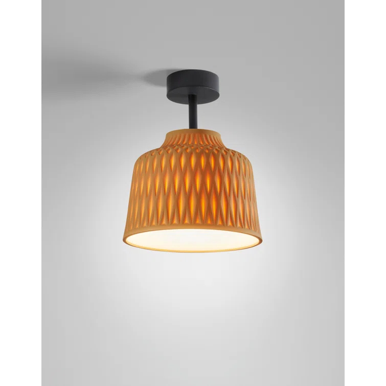 Bover Black 11.81" W Outdoor Semi Flush Mount